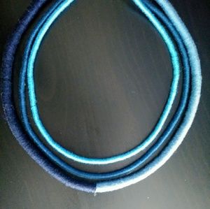 Necklace african style yarn cotton